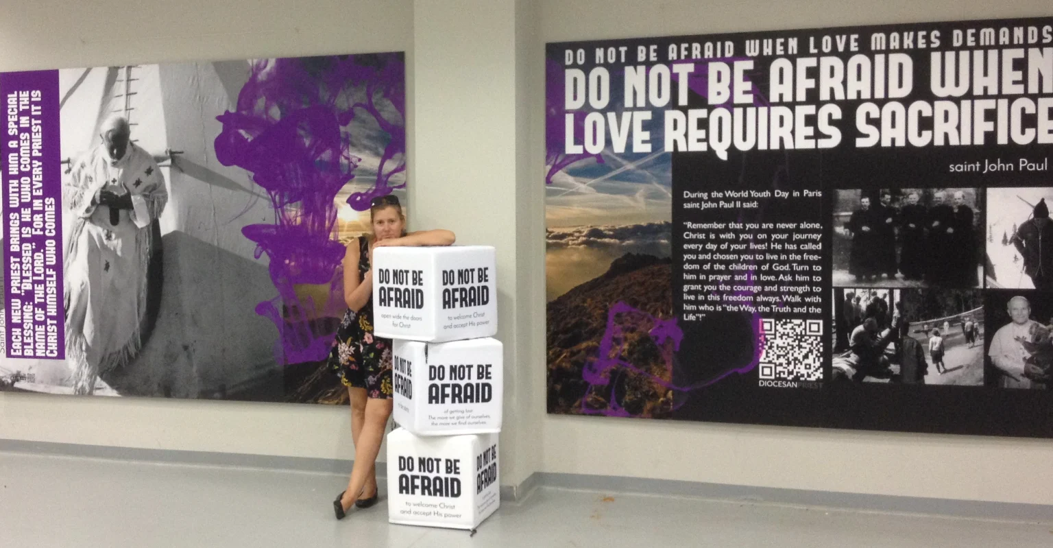 Do Not Be Afraid exhibition designed by Vatican Design