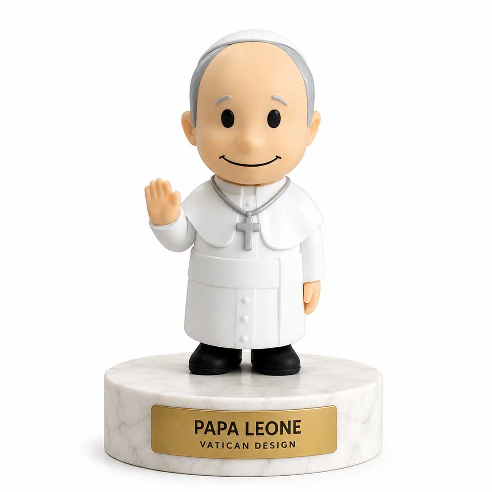 pope leo figurine by vatican design
